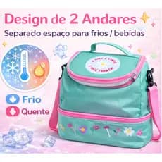 Bolsa Térmica Tipo Lancheira Mochila com Grande Capacidade Viagens Piquenique(Dois modelos)