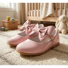 sapatilha boneca infantil rasteira verniz menina laço Rosa