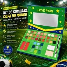 Paleta Copa do Mundo Torcedor 40 Cores Lové Rain Edição Limitada Alta Pigmentação Paleta de Sombras Profissional Sombras