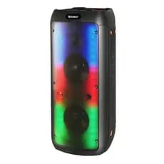 Caixa de Som Sumay 5968 Light Box Full LED Portátil Bluetooth FM 7200mah 800W C/ Controle Remoto