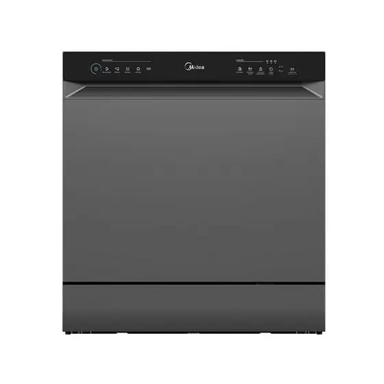 Lava-Louças 8 Serviços Midea Touch Plus, Painel Full Touch, Função Compras, Higienização a 70°C, Cinza 220V
