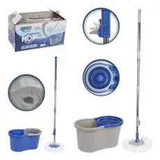 Mop Balde Giratorio 13 ou 8 Litros Esfregao Alca Facil Limpeza Pisos Madeira Porcelanato Lavável