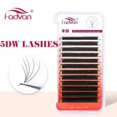 Cílios Fadvan W5D W 5d (volume egípcio) Curvatura D para Extensão de Cílios ENVIO IMEDIATO