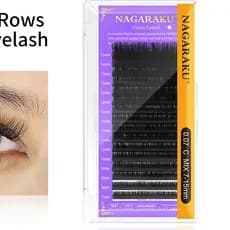 Cílios Nagaraku FIO A FIO E Volume Russo CAIXA ROXA 0,07 D - Original ENVIO IMEDIATO