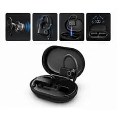 Fone De Ouvido Bluetooth 5.4 Ipx5 À Prova D'água 45h De Bateria Com Microfone Design Esportivo Ergonômico