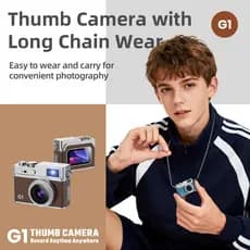 Câmera Digital Retrô CCD 1080P – Mini Cam Com Tela , Portátil Vintage Para Esportes E Filmagem