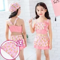 Roupa De Banho Infantil Para Meninas , Saias De Verão , Conjuntos De Maiô De Duas Peças , Vestidos Separados Crianças Ma