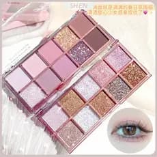 Luar fantasia paleta de sombras dez cores fosco perolado polarizado fino piscando paleta de cimento delicado desenvolvim