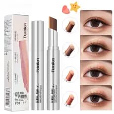 Bastão de Sombra 3 Cores Cintilante Fácil Aplicação Maquiagem Diária Natural