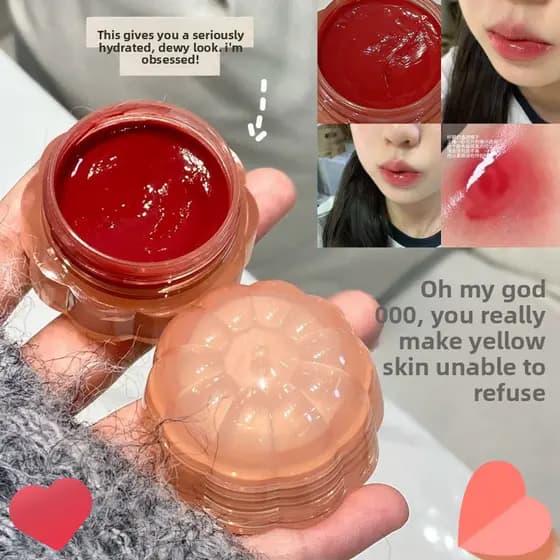 Qingyang Qiyun Glazed Water Gloss Lip Jelly Alta Hidratante Plump Color Renderização Maquiagem de longa duração Não é fá