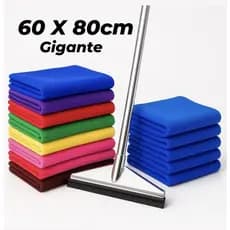 Pano de Microfibra Grande Chão Microfibra 80x60cm Multiuso Limpeza Cozinha  Carro Vidros Automóveis