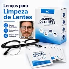 KIT COM 50/100/200pçs LENÇOS TOALHETES UMEDECIDOS PARA ÓCULOS LENTES MULTIUSO FLANELA DESCARTÁVEL CA