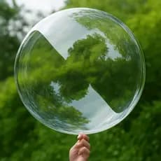 Balão Bubble 18" e 24" Bolha Premium Transparente Cristal – Perfeito para Decoração de Festas e Personalizados
