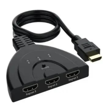 Divisor Hdmi Switch 3x1 Adaptador Cabo 3 Entradas E 1 Saída