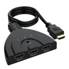 Divisor Hdmi Switch 3x1 Adaptador Cabo 3 Entradas E 1 Saída