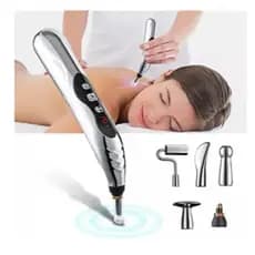 Caneta Eletrônica De Acupuntura Terapia De Alívio Da Dor Prata