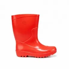 Bota de Borracha Galocha Pvc Toda Vida Infantil Vermelha Sete Leguas Leve Confortavel Impermeavel Escolar