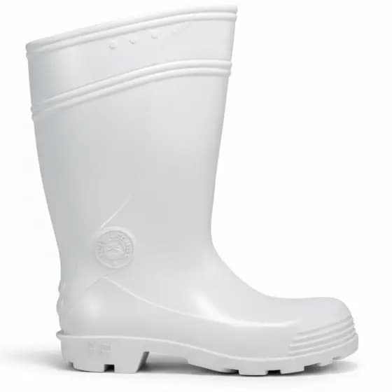 Bota de Borracha Galocha Pvc Capataz Cano Longo Branca Sete Leguas Impermeavel Confortavel Leve Laboratorios Cozinhas