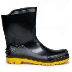 Bota de Borracha Galocha Pvc Pro Force Cano Medio Sete Leguas Sem Forro Confortavel Macia Leve Motociclista Chuva