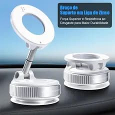 Suporte Veicular para Celular 360° Universal | Fixação Firme, Instalação Fácil para Carro