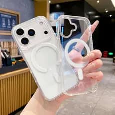 Capa Capinha Para iPhone 17 Magsafe Transparente Anti Impacto TPU Case 17Pro 17Air 17ProMax