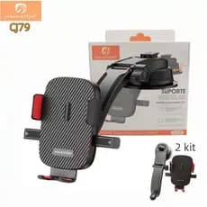 Suporte para Celular GPS Veicular Magnético Universal Hmaston Rotação 360° e Fixação Estável Premium