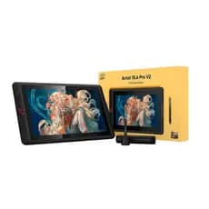Mesa Digitalizadora Xp-Pen Artist 15.6 Pro V2 Drawing Display Preto Média Usb-C - MD160FH-AD41