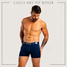 Kit Cuecas Dry Fit Boxer Masculina Power Up Leve Macio Respirável Esportiva