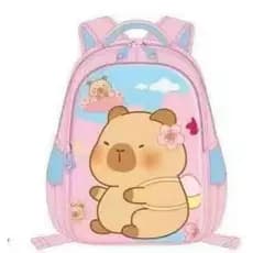 Mochila Infantil Pequena Capivara Creche Escolar Menina