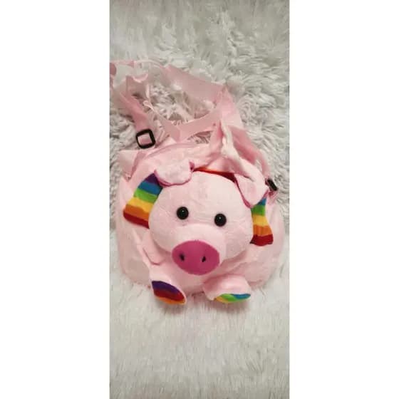 Bolsa Infantil BicnhinhoDe Pelucia / Mochila Com Alça Animais
