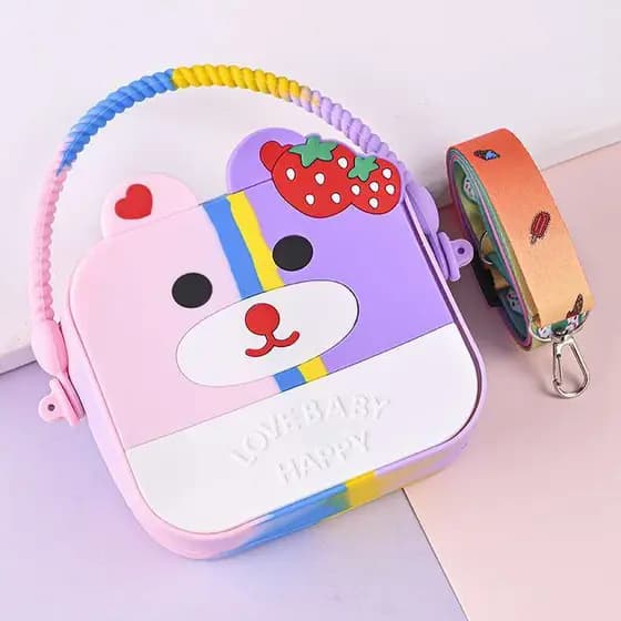 Bolsa Pop It Infantil De Silicone Portátil e Transversal