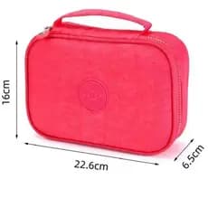 Estojo Escolar Feminino/ Masculino Box Juvenil Martelasse Organizador Grande Jumbo Box 11 elásticos--QingTian