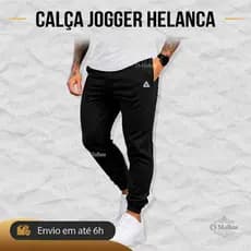 Calça Jogger Masculina Helanca Plus Size P ao G4 Leve Respirável Treino Casual