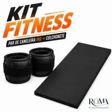 Kit Treino Completo Caneleira 1kg Par + Colchonete Profissional Impermeável Academia Funcional