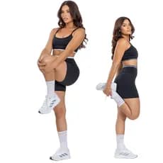 Conjunto Feminino Academia Short e Top Fitness Corrida Cross Esportiva Yoga Ciclismo