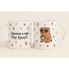 Caneca personalizada CAPIVARA caneca de porcelana capivara estampas variadas