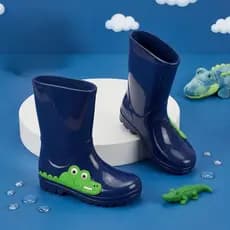 Bota Infantil Menino Galocha Masculina Confortável e Macia Galochinha Criança Para Dias Chuvosos