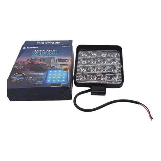 Faróis De Milha Tech One Led Branca 12v/24v - 12000k