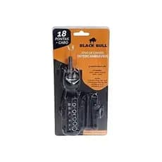 Jogo Ferramentas Soquete Chaves Intercambiaveis 18 Pecas Kit Manutencao Reparo Automotivo