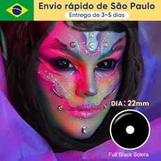 Pseyeche Lentes De Contato Coloridas Cosplay Diâmetro 22mm 2 Peças/1 Par sclera Com Uso Para Maquiagem Grandes Olhos