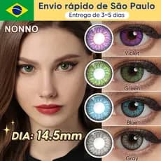 Freshgo 1 Par Cosplay Lente De Contato Halloween Role-playing Lentes Colorida Anual Vampiro Vermelho/Verde/Azul