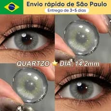 Freshgo 2 Peças Lentes De Contato Coloridas 14.2mm Natural Sem Borda Anual Uso  Cosmético Olhos