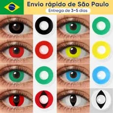 Pseyeche Lentes De Contato Coloridas Cosplay Diâmetro14-14.2mm Entrega rápida do Brasil