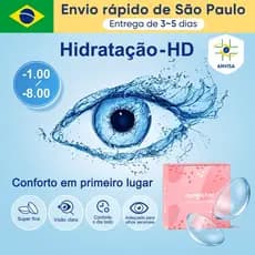 (-1.00 ~-8.00) Magister Lente De Contato Miopia Lentes De Contato Com Grau Natural Maquiagem 1 Par Com Estojo