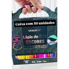 Lapis De Cor Carbon Line Soft Macio 50 Cores Leo&Leo