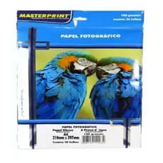 Papel Fotografico Glossy 180g A4 Masterprint 20 Fls