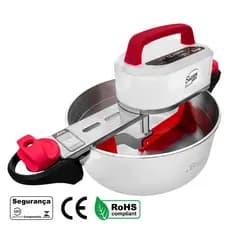 Panela para Mexer Doces Suzan Home Alumínio Branca 28cm