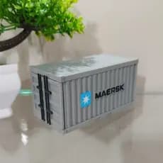 ESCALA 1/64 CONTAINER 20 PÉS EM MINIATURA PARA DIORAMA HOT WHEELS MINI GT KAIDO HOUSE