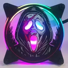 GRADE GRELHA PARA COOLER FAN GRILL 120MM X 120MM PANICO GHOST FACE TERROR PC SETUP GAMER