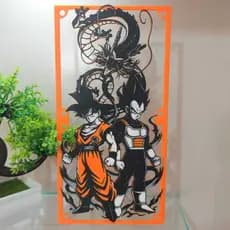 GRADE GRELHA PARA COOLER FAN GRILL 240MM X 120MM DRAGON BALL GOKU VEGETA SHENLONG PC SETUP GAMER